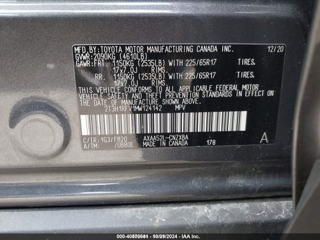 Toyota a25a-fks 2021 2T3H1RFV1MW124142 Image 23