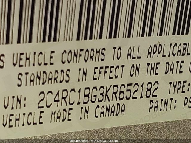 2C4RC1BG3KR652182 Chrysler Pacifica Touring L