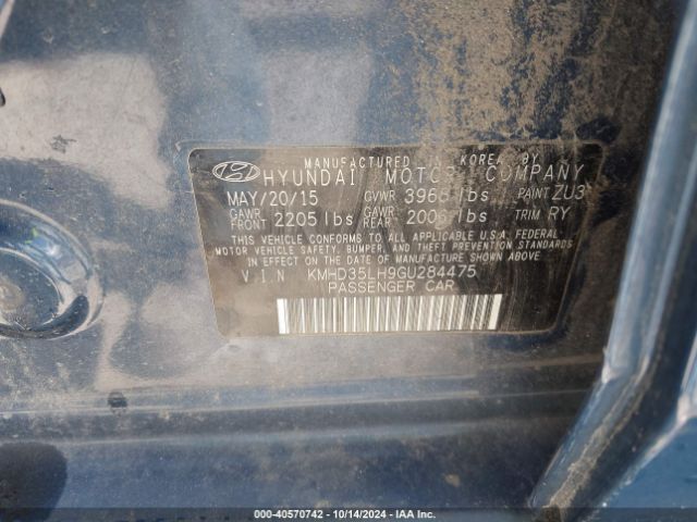 KMHD35LH9GU284475 Hyundai ELANTRA GT