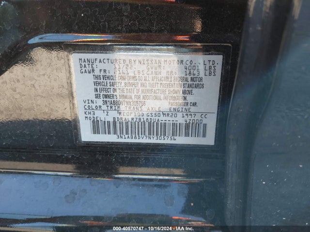 Nissan Sentra Sr Xtronic Cvt 2022 3N1AB8DV7NY305756 Image 9