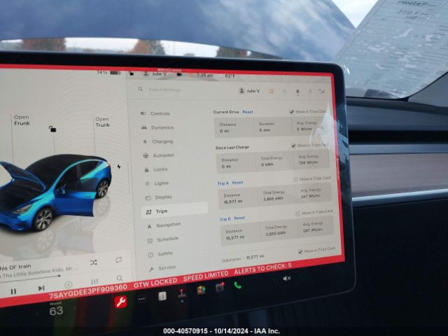 7SAYGDEE3PF909360 Tesla Model Y