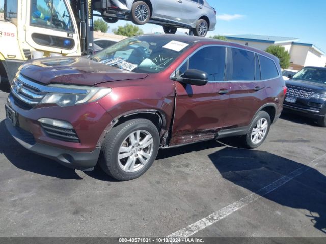 5FNYF5H16GB008773 Honda PILOT LX