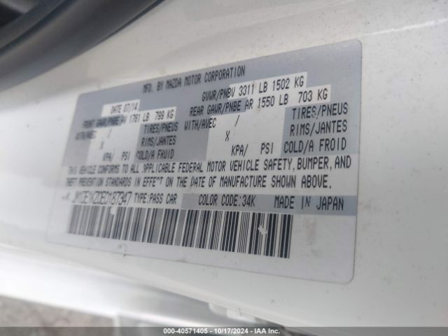 JM1DE1KZ0E0187347 Mazda Mazda2 Sport