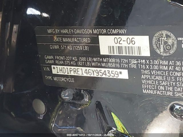 2006 HARLEY-DAVIDSON FLHTCUSE 1HD1PRE146Y954359 Photo 9