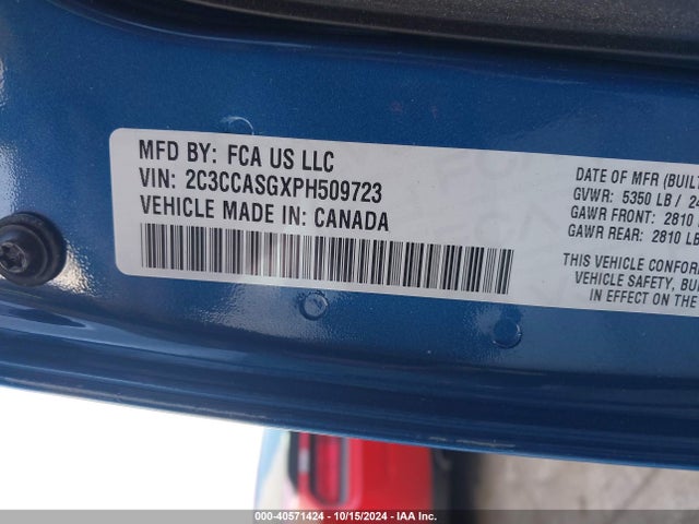 Chrysler 300 Touring L Awd 2023 2C3CCASGXPH509723 Image 9