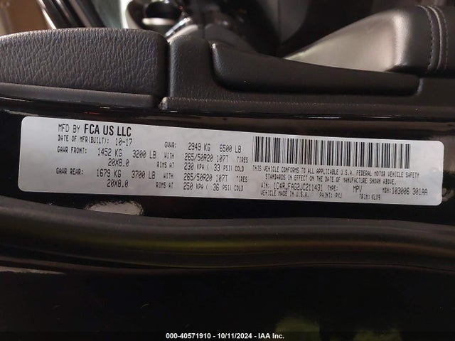 1C4RJFAG2JC211431 Jeep Grand Cherokee Altitude 4x4