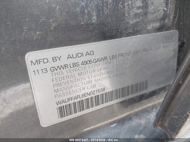 Audi A4 2.0t Premium 2014 WAUFFAFL6EN021538 Image 9