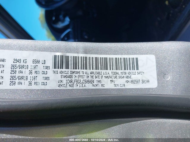 1C4RJFBG2JC509024 Jeep Grand Cherokee Limited 4x4