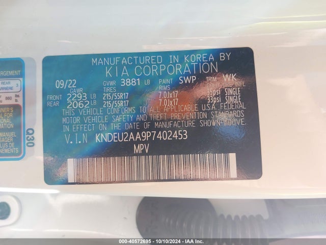 KIA SELTOS S 2023 KNDEU2AA9P7402453 Image 9
