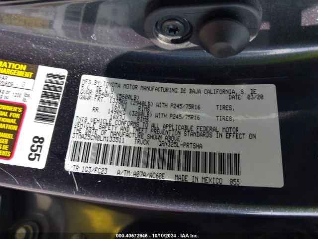 3TMAZ5CN8LM133511 Toyota Tacoma Sr5 V6