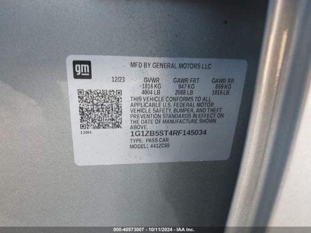 1G1ZB5ST4RF145034 Chevrolet Malibu Fwd Ls