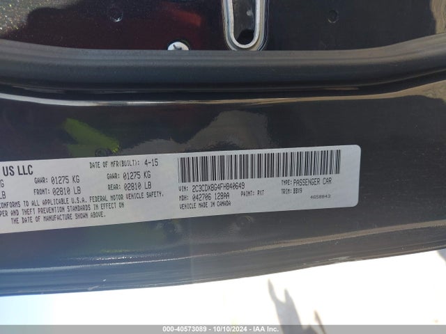 2C3CDXBG4FH840649 Dodge Charger Se