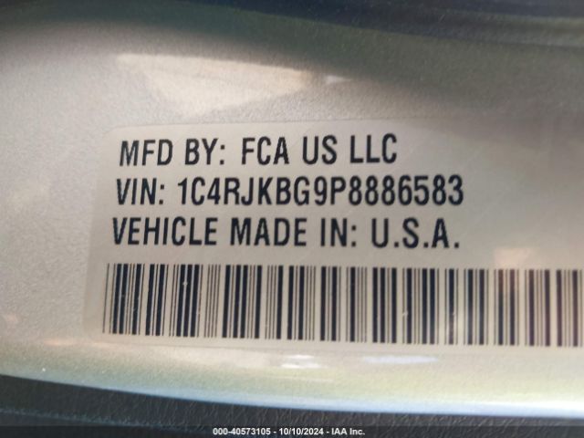 1C4RJKBG9P8886583 Jeep Grand Cherokee L Limited 4x4