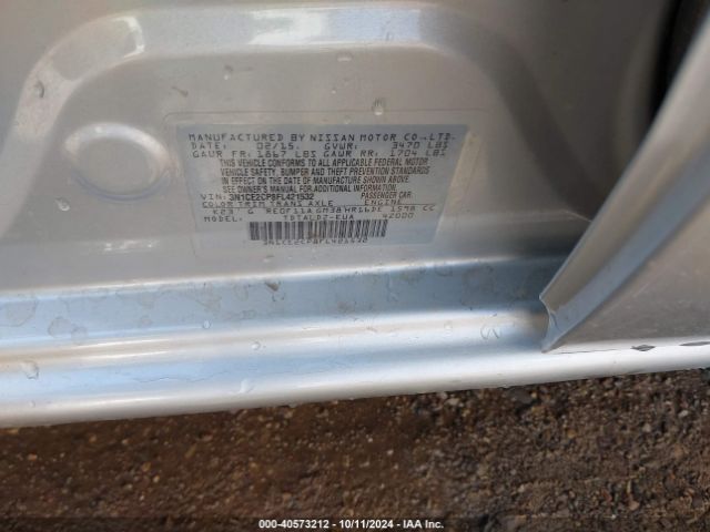 3N1CE2CP8FL421532 Nissan Versa Note S (sr)/s Plus/sl/sr/sv