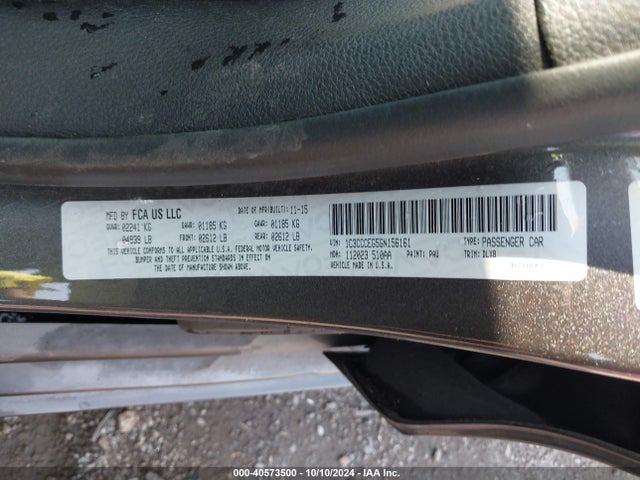 1C3CCCEG5GN156161 Chrysler 200 C