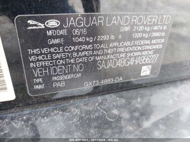2017 JAGUAR XE SAJAD4BG4HA956227 Photo 8