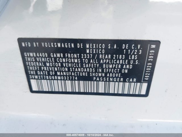 3VW2T7BU6RM032774 Volkswagen Jetta Gli 2.0t Autobahn