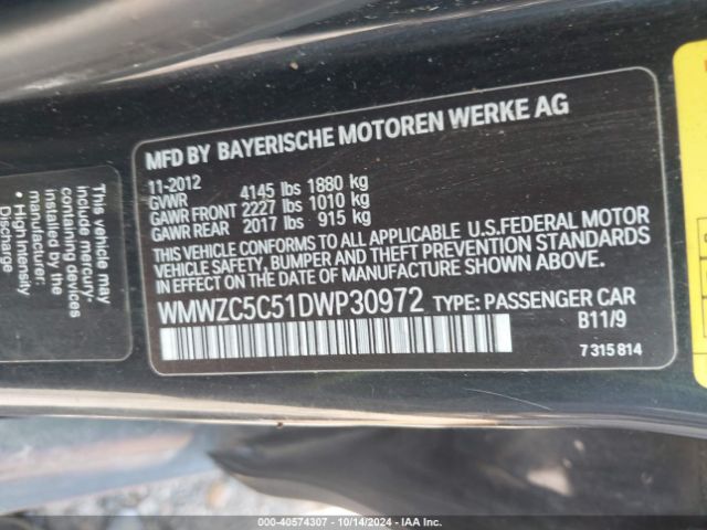 2013 MINI COUNTRYMAN WMWZC5C51DWP30972 Photo 8