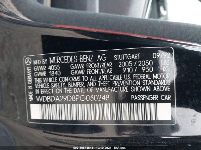 1993 MERCEDES-BENZ 190 WDBDA29D8PG030248 Photo 8