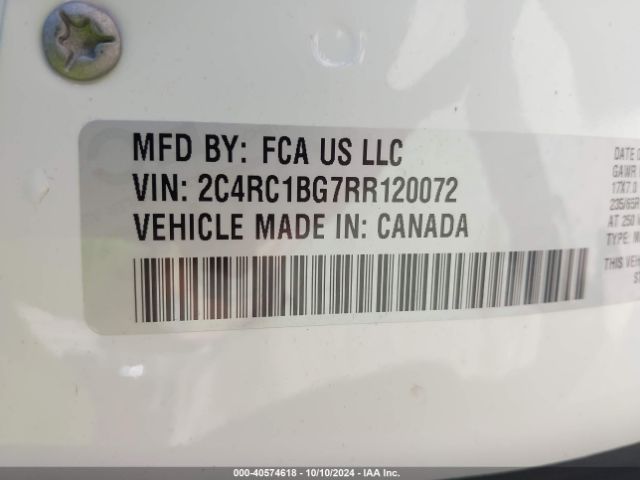 2C4RC1BG7RR120072 Chrysler Pacifica Touring L