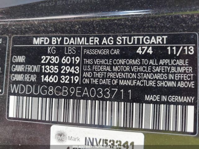 WDDUG8CB9EA033711 Mercedes-Benz S 550