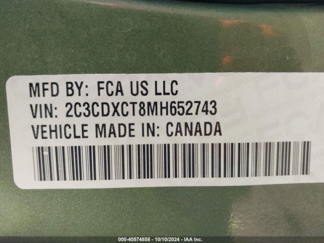 2021 DODGE CHARGER 2C3CDXCT8MH652743 Photo 8