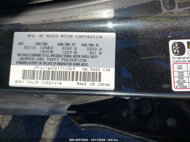 JM1GJ1W65E1114929 Mazda Mazda6 I Grand Touring