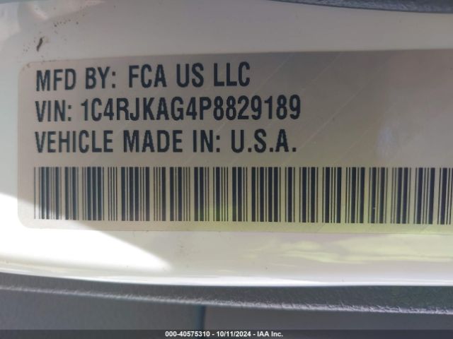 1C4RJKAG4P8829189 Jeep Grand Cherokee L Altitude 4x4
