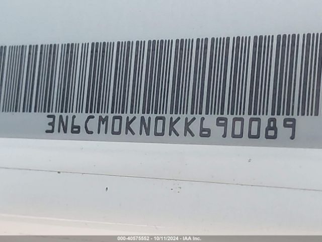 3N6CM0KN0KK690089 Nissan NV200 SV