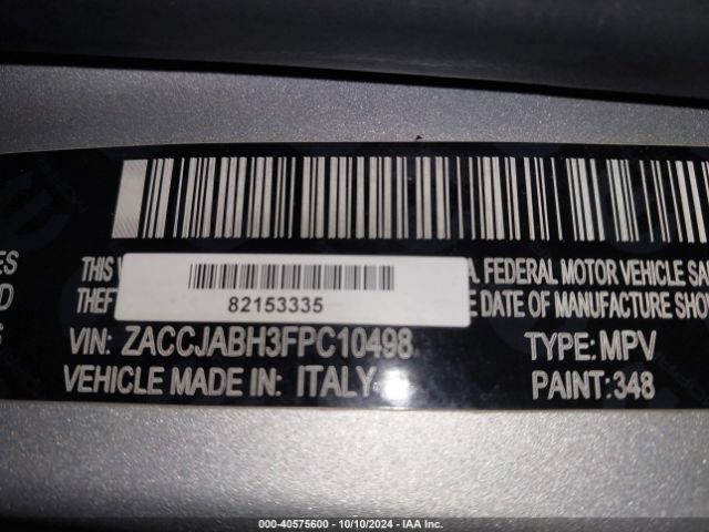 ZACCJABH3FPC10498 Jeep Renegade Latitude