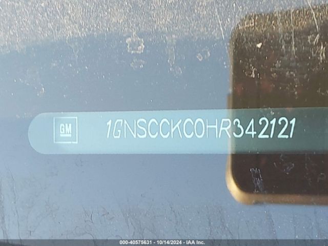 1GNSCCKC0HR342121 Chevrolet Tahoe Premier