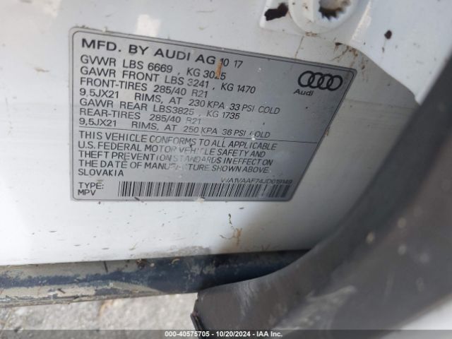 WA1VAAF74JD019149 Audi Q7 3.0t Premium