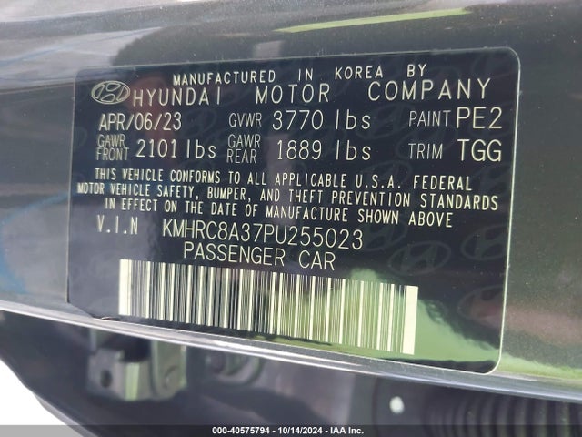 Hyundai Venue Sel 2023 KMHRC8A37PU255023 Image 9