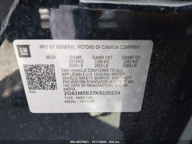 2G61M5S37K9155234 Cadillac XTS LUXURY