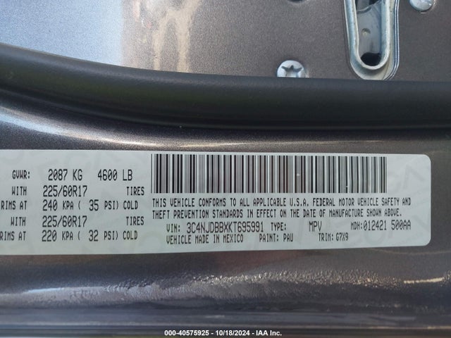 Jeep Compass Latitude 4x4 2019 3C4NJDBBXKT695991 Image 9