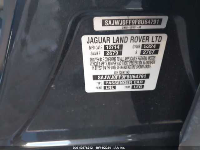2015 JAGUAR XF SAJWJ0FF9F8U64791 Photo 8