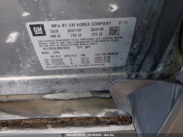KL4MMGSL3MB128422 Buick Encore Gx Awd Essence