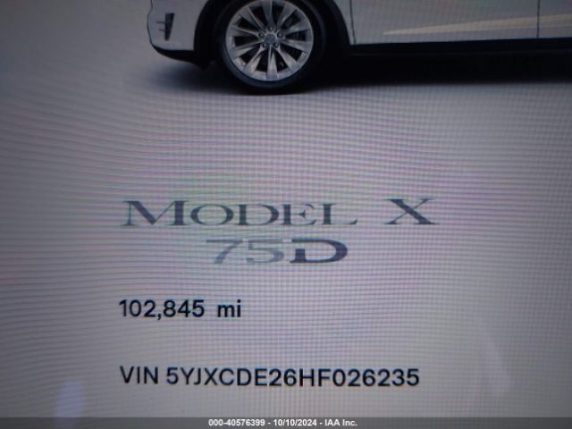 5YJXCDE26HF026235 Tesla Model X 100d/75d/90d