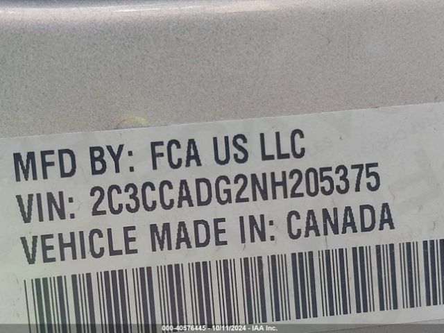 2C3CCADG2NH205375 Chrysler 300 Touring L