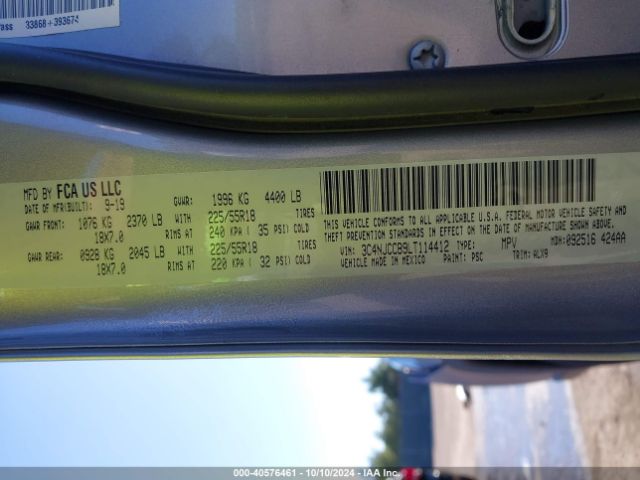 3C4NJCCB9LT114412 Jeep Compass Limited Fwd