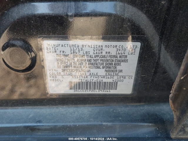 Nissan Versa Note S (sr) 2014 3N1CE2CP2EL393161 Image 9