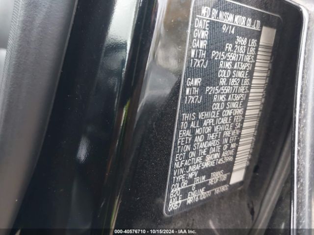 JN8AF5MRXET453996 Nissan Juke Sl