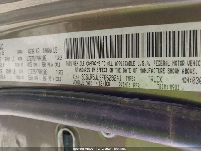 3C6UR5JL8FG629241 RAM 2500 Big Horn