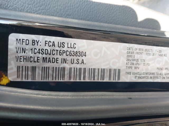 2023 DODGE DURANGO 1C4SDJCT6PC638304 Photo 8