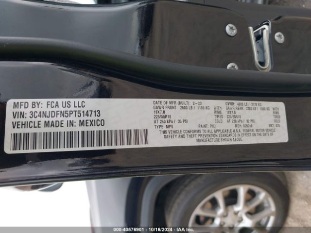 3C4NJDFN5PT514713 Jeep Compass Latitude Lux Fwd