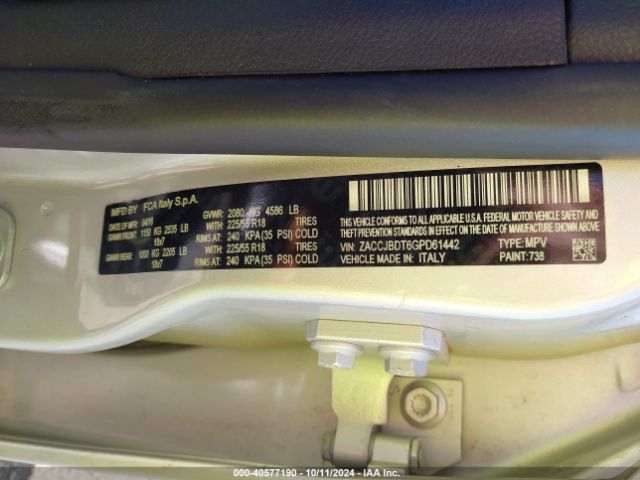 ZACCJBDT6GPD61442 Jeep Renegade Limited