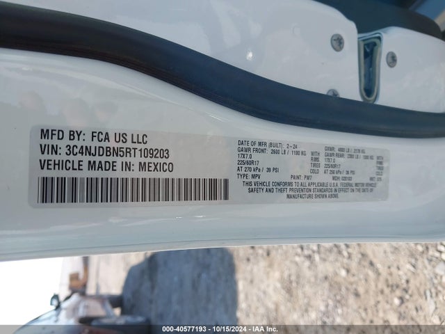 Jeep Compass Latitude 4x4 2024 3C4NJDBN5RT109203 Image 9