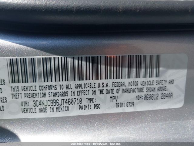 3C4NJCBB6JT460710 Jeep Compass Altitude Fwd