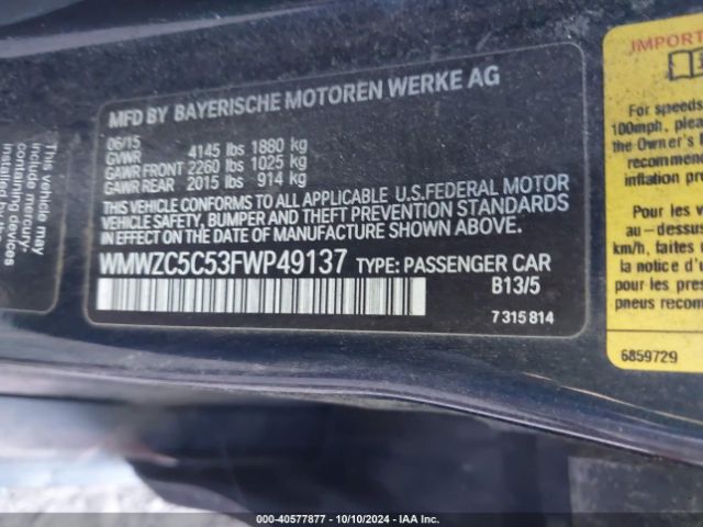WMWZC5C53FWP49137 Mini Countryman Cooper S