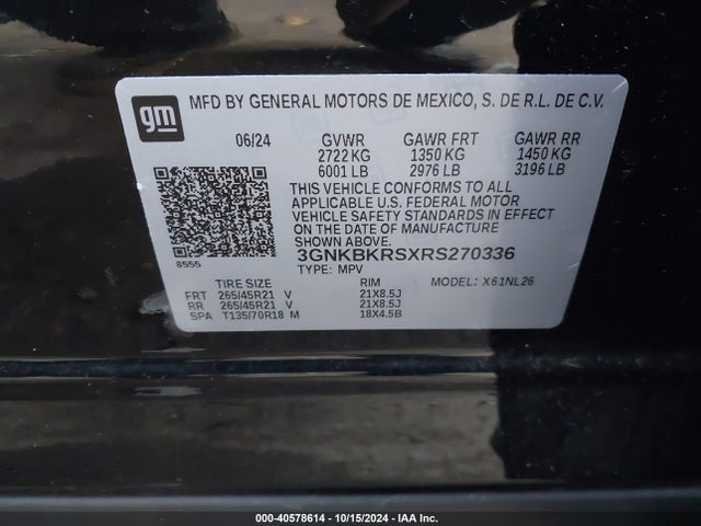 Chevrolet Blazer Awd Rs 2024 3GNKBKRSXRS270336 Image 9